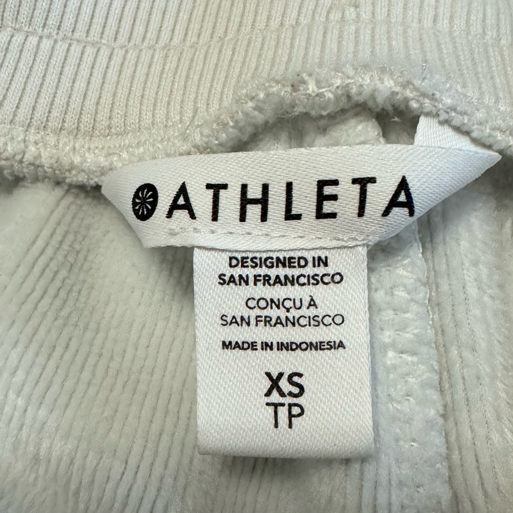 Athleta Grey Joggers Ankle Zip Tie Waist Size XS - Picture 3 of 14